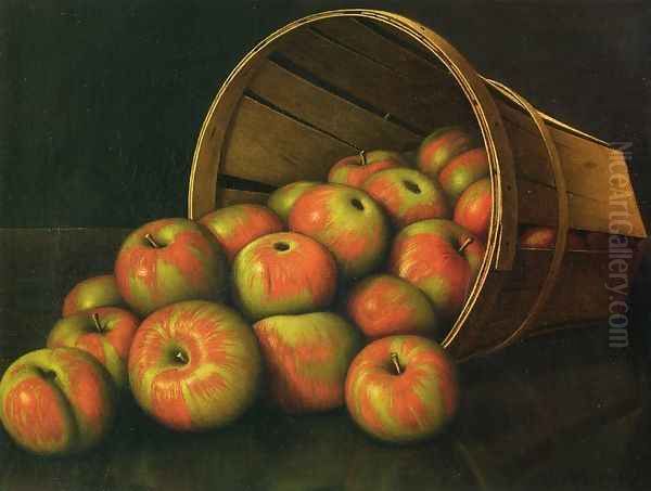 Basket of Apples Oil Painting by Levi Wells Prentice