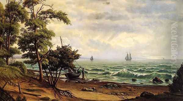 Clearing off the Coast of Maine Oil Painting by Levi Wells Prentice