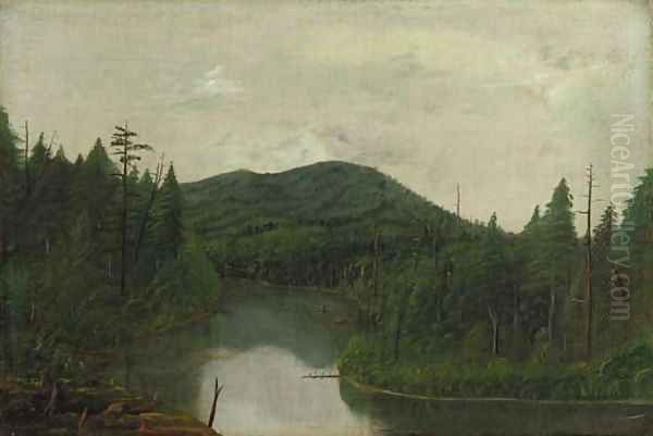 Meandering River Oil Painting by Levi Wells Prentice