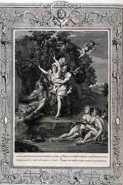 Daphne Pursued by Apollo and Turned into a Laurel Tree, 1731 Oil Painting by Bernard Picart