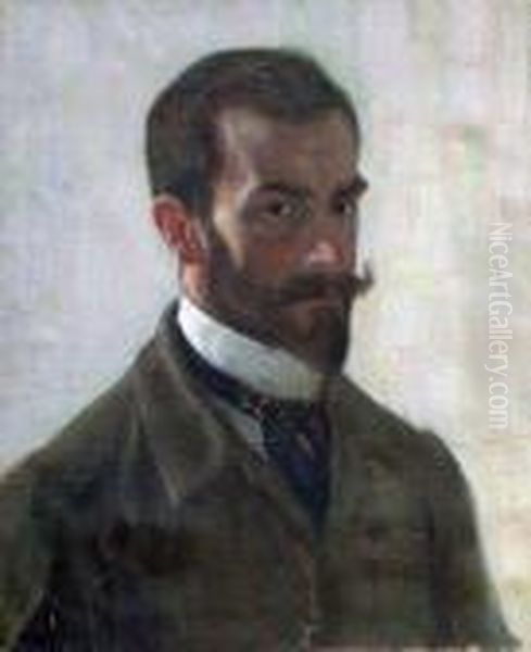 Portrait D'homme Oil Painting by Raphael-Leon Leguilloux