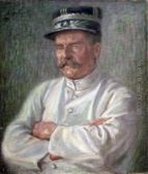 Mon General Oil Painting by Raphael-Leon Leguilloux