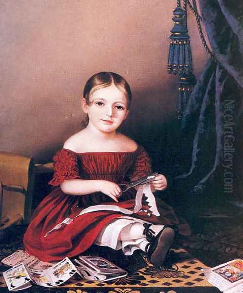 Posthumous Portrait of Mary Griffith 1841 Oil Painting by Sarah Miriam Peale