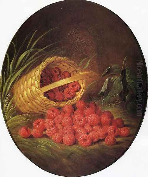 Basket of Berries Oil Painting by Sarah Miriam Peale