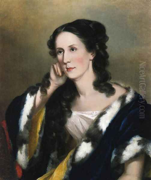 Mrs. Charles Ridgely Carroll (Rebecca Ann Pue) Oil Painting by Sarah Miriam Peale