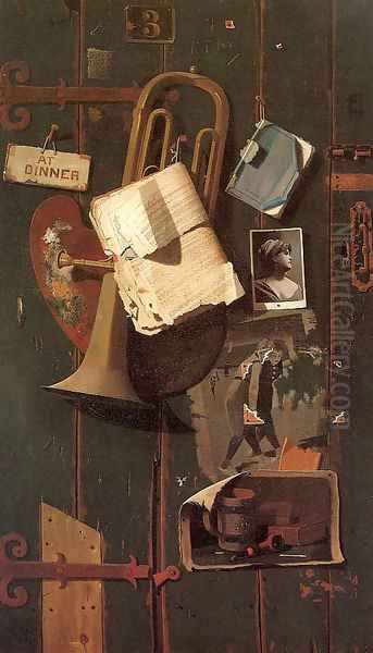 Ordinary Objects in the Artist's Creative Mind 1887 Oil Painting by John Frederick Peto