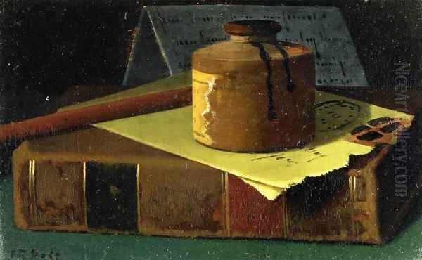 The Green Envelope Oil Painting by John Frederick Peto