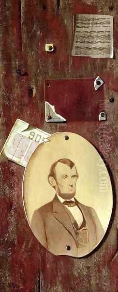 Portrait of Lincoln Oil Painting by John Frederick Peto