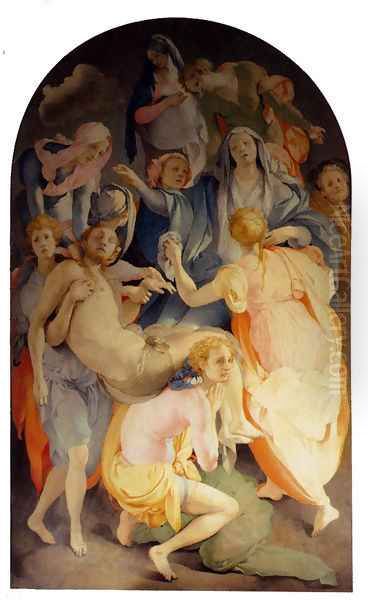 Deposition Oil Painting by (Jacopo Carucci) Pontormo