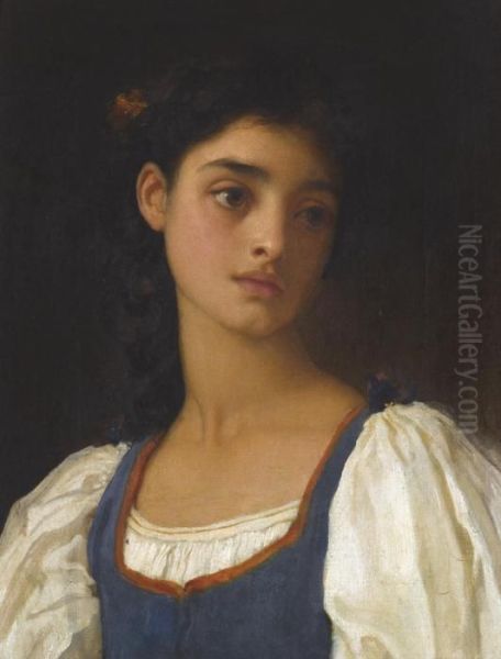 Nicandra Oil Painting by Frederick Leighton