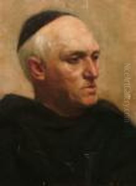 Portrait Of A Monk Oil Painting by Frederick Leighton