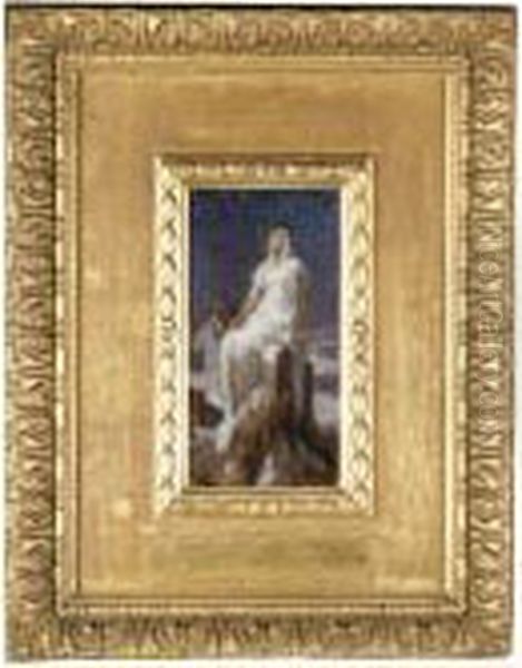 Sketch For 'the Spirit Of The Summit' Oil Painting by Frederick Leighton