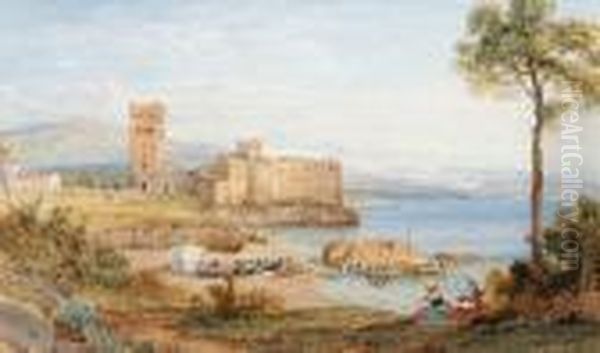 Chateau De La Napoule, Near Cannes Oil Painting by William Leighton Leitch