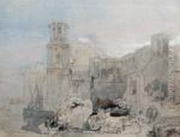 A View Of Palermo Oil Painting by William Leighton Leitch