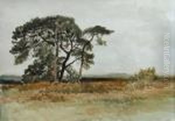 Breckland Landscape Oil Painting by William Leighton Leitch