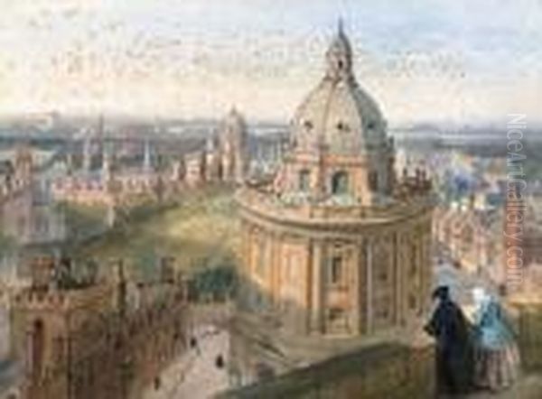 Radcliffe Camera, Oxford Oil Painting by William Leighton Leitch