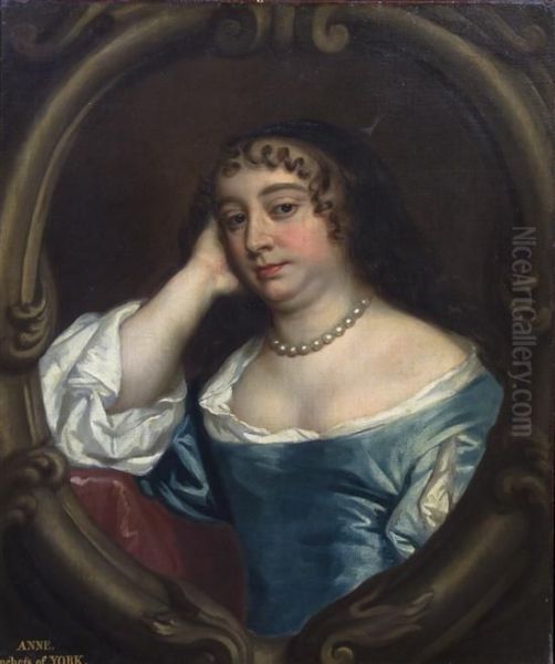 Portrait Of Anne, Duchess Of York Oil Painting by Sir Peter Lely