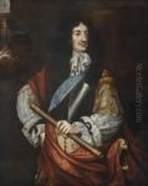 Portrait Of King Charles Ii by Sir Peter Lely