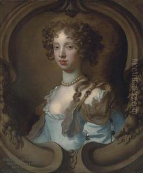 Portrait Of Lady Frances Norcliffe Oil Painting by Sir Peter Lely