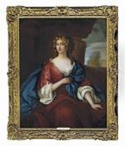 Portrait Of A Lady, Formerly 
Identified As Barbara Villiers, Countess Of Castlemaine And 1 
 Duchess Of Cleveland (1641-1709) Oil Painting by Sir Peter Lely