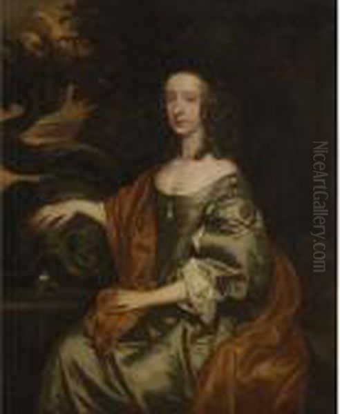 Portrait Of Lady Francis Hals Oil Painting by Sir Peter Lely