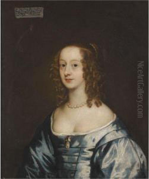 Portrait Of Lady Diana Grey, Countess Of Ailsbury Oil Painting by Sir Peter Lely