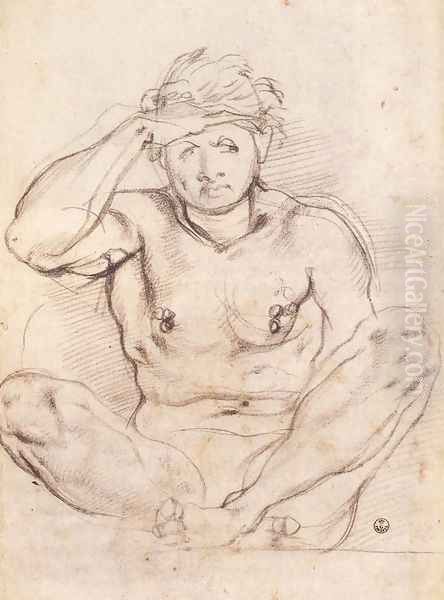 Study for Vertumnus and Pomona 1519 Oil Painting by (Jacopo Carucci) Pontormo