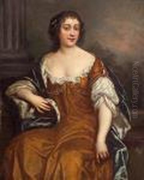 A Portrait Of A Lady Oil Painting by Sir Peter Lely