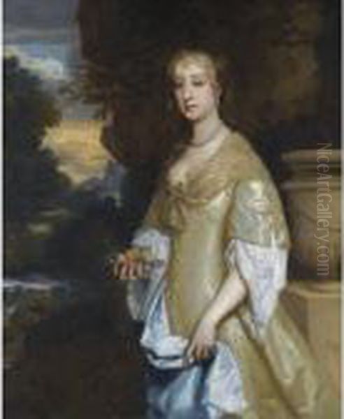 Portrait Of The Hon. Frances Bard (c.1646-1708) Oil Painting by Sir Peter Lely