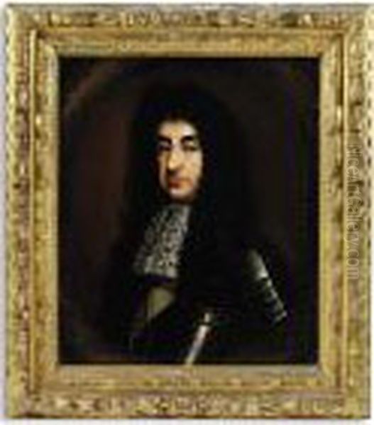 Portrait Of King Charles Ii (1630-1685) Oil Painting by Sir Peter Lely