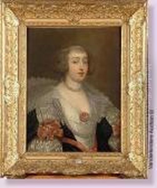 Portrait D'une Dame De Qualite Oil Painting by Sir Peter Lely