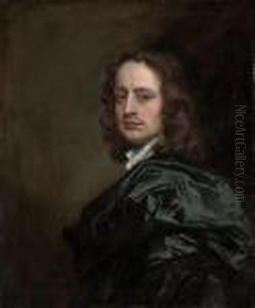 Portrait Of A Gentleman, Traditionally Identified As Francis Crane Of Loughton Oil Painting by Sir Peter Lely