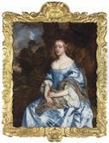 Portrait Of A Lady Oil Painting by Sir Peter Lely