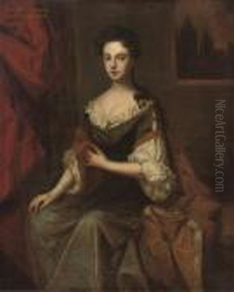 Portrait Of Elizabeth Cholmeley, Lady Dering (1657-1704) Oil Painting by Sir Peter Lely