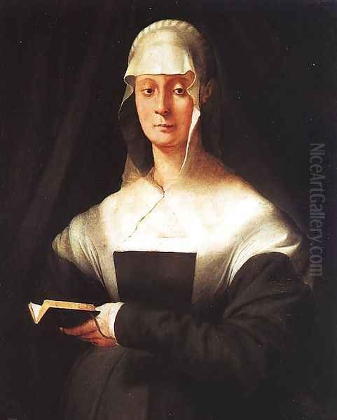 Portrait of Maria Salviati Oil Painting by (Jacopo Carucci) Pontormo