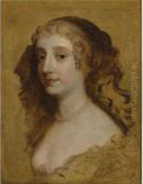 Portrait Of A Lady, Said To Be Lady Anne Hyde, Duchess Of York(1637-1671) Oil Painting by Sir Peter Lely