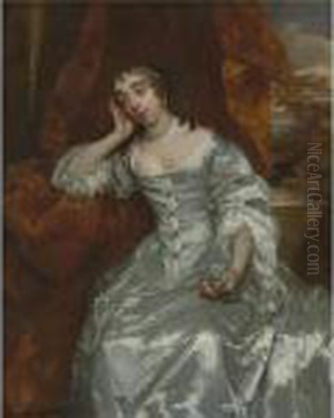 Portrait Of Elizabeth Capell, Countess Of Carnarvon Oil Painting by Sir Peter Lely