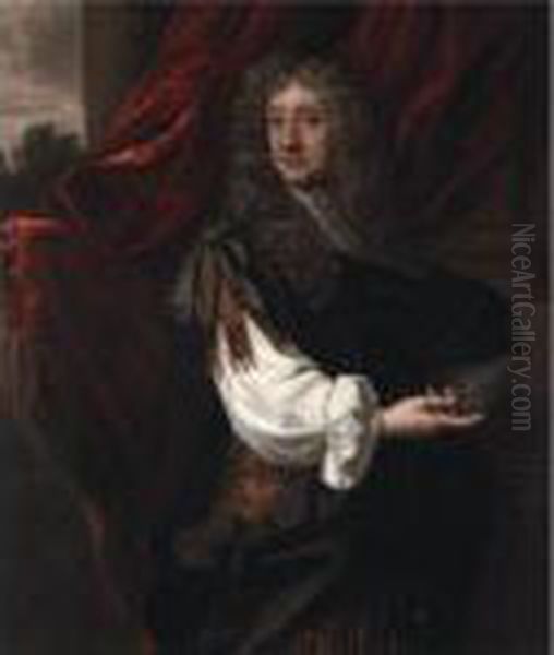 Portrait Of Sir Ralph Verney, 1st Bt. (1613-1696) Oil Painting by Sir Peter Lely