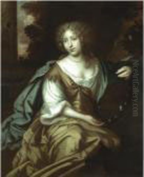 Portrait Of Mrs Nicholas Oil Painting by Sir Peter Lely