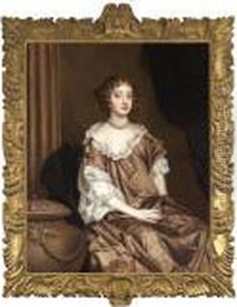 Portrait Of Lady Wriothesley, 
Later Countess Of Northumberland, And Later Countess Of Montagu Oil Painting by Sir Peter Lely