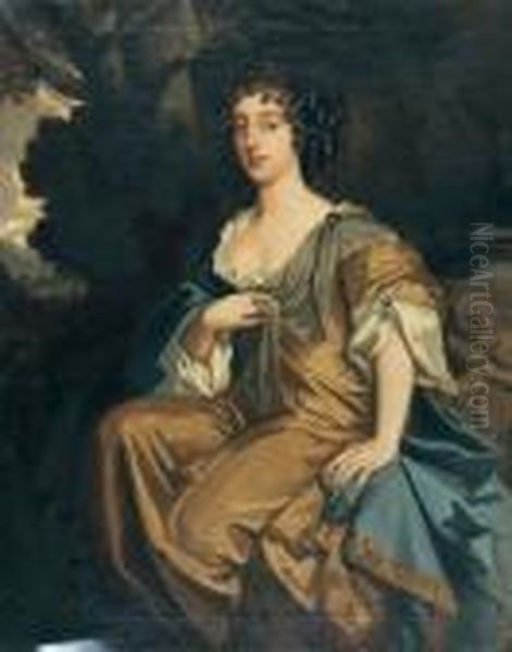 Portrait Of A Lady. Oil Painting by Sir Peter Lely