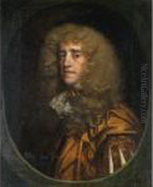 Portrait Of A Gentleman, Traditionally Identified As Baptist May Oil Painting by Sir Peter Lely