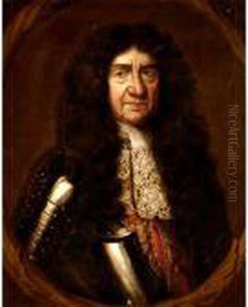 Portrait Of Captain Richard Morgan Of St George's, Bristol Oil Painting by Sir Peter Lely