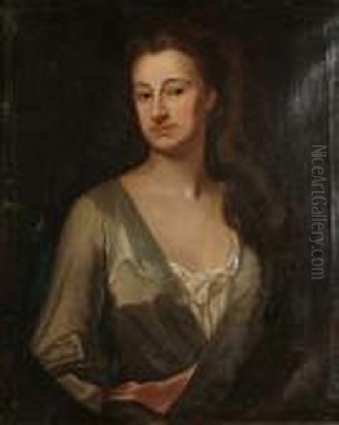 Portrait, Bust Length, Of Lady Oil Painting by Sir Peter Lely