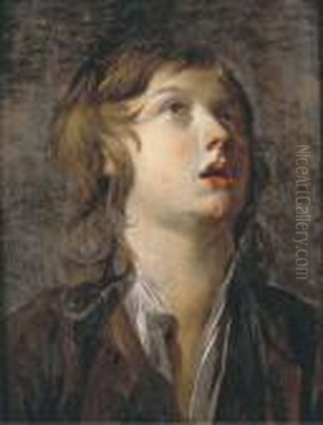 Portrait Of A Boy, Bust-length Oil Painting by Sir Peter Lely