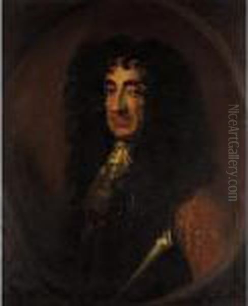 Portrait Of King Charles Ii Oil Painting by Sir Peter Lely