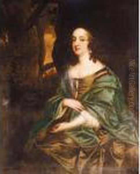 Portrait Of Judith Pelham, Lady Monson Oil Painting by Sir Peter Lely