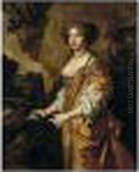 Portrait Of A Lady, Said To Be Nell Gwyn Oil Painting by Sir Peter Lely