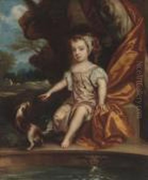 Portrait Of A Child Oil Painting by Sir Peter Lely