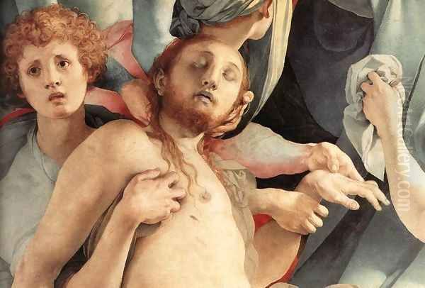 Deposition (detail) 2 Oil Painting by (Jacopo Carucci) Pontormo